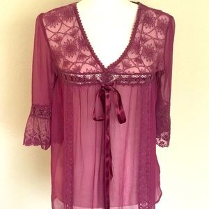 Free People lace blouse